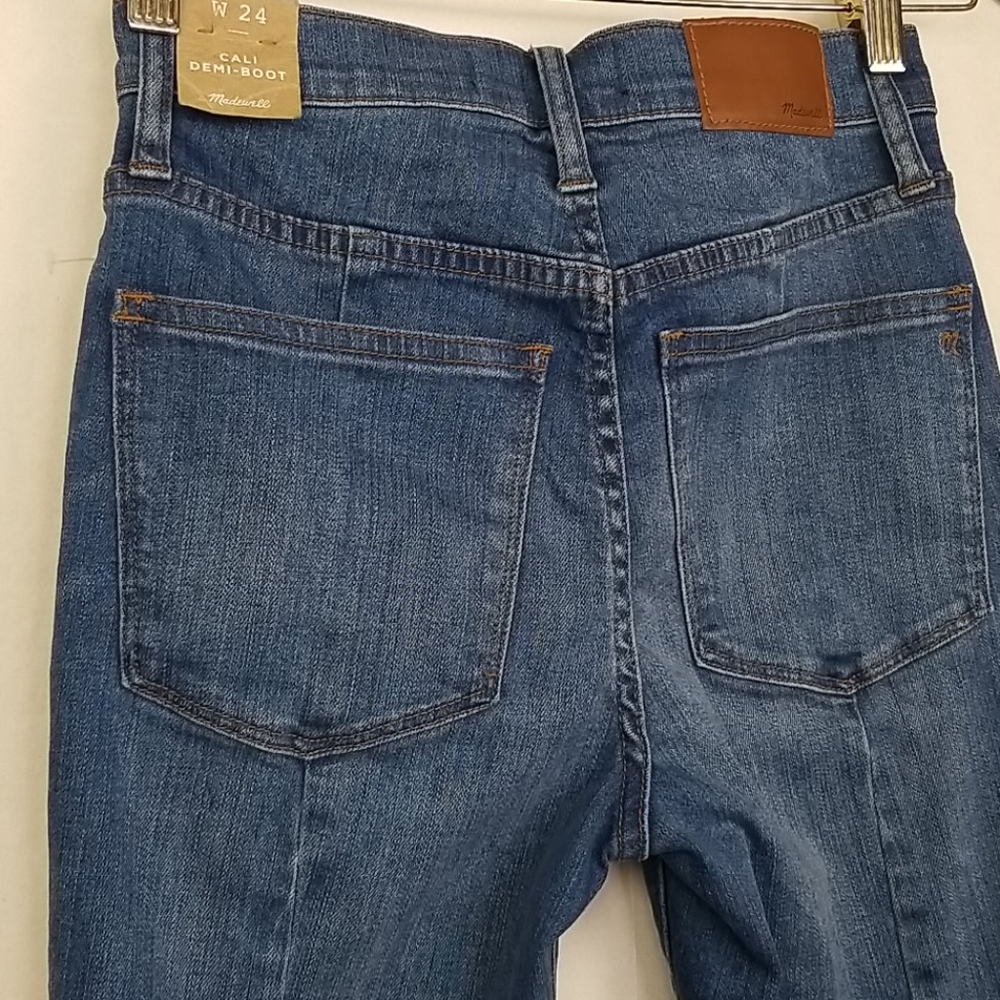 NEW Madewell Cali Demi Boot Back Seam Jeans Sz 24 - Picture 9 of 14